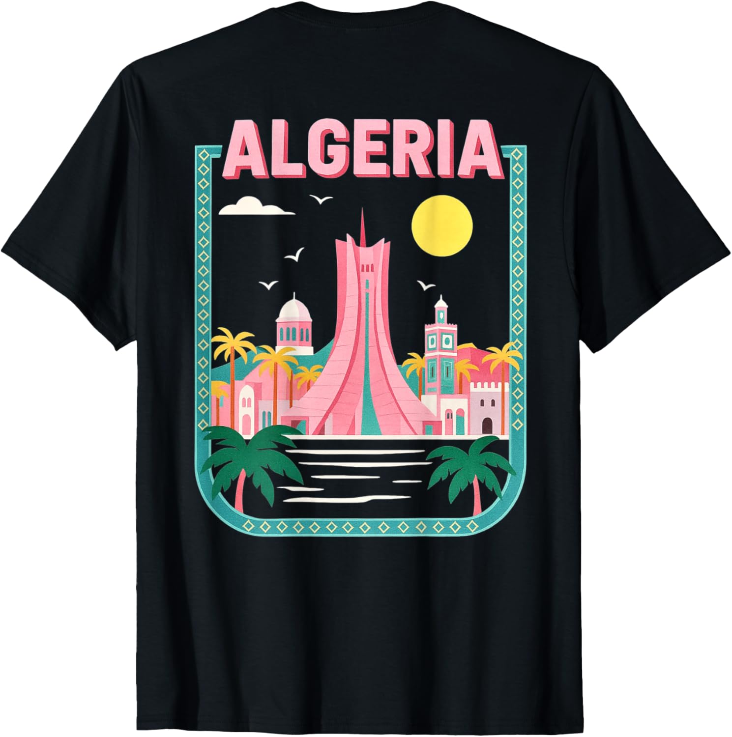 Algérie DZ Algeria (imprimé au dos) T-Shirt